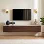 Nordure Ligne 140 - Travertino, Milano Walnut
